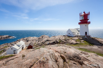 Lindesnes fyrmuseum, Kap Lindesnes, Vest-Agder, Sørlandet, Norwegen, 03. Juli 2019 © by akkifoto.de